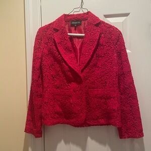 Jones New York Red Lace Women's Jacket